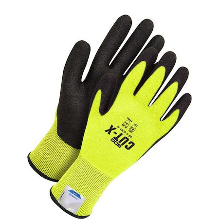 Cut-Resistant Gloves, Cut Level A3 ,Dipped ,Polyurethane ,Sandy ,L 1 PR