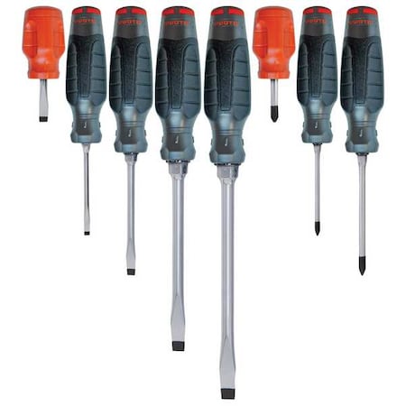 Screwdriver Sets, SAE; Metric, 8 pcs