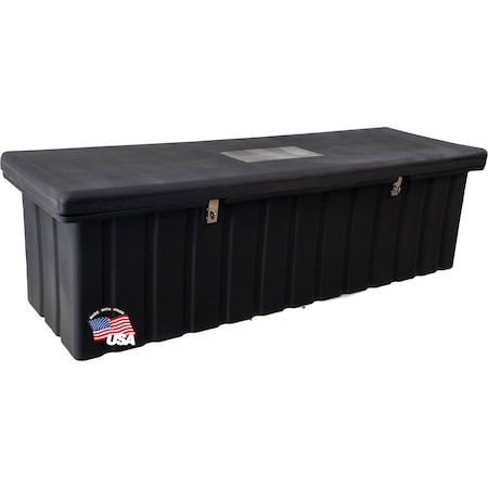 23Hx25Dx77W Inch Black Poly Multipurpose Chest