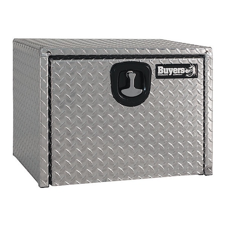 24x24x24 Inch Diamond Tread Aluminum Underbody Truck Box with 3-Pt. Latch