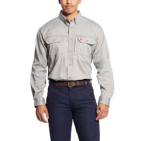 Men's Flame-Resistant Shirt, 8.9 cal/sq cm, 3XL, Cotton