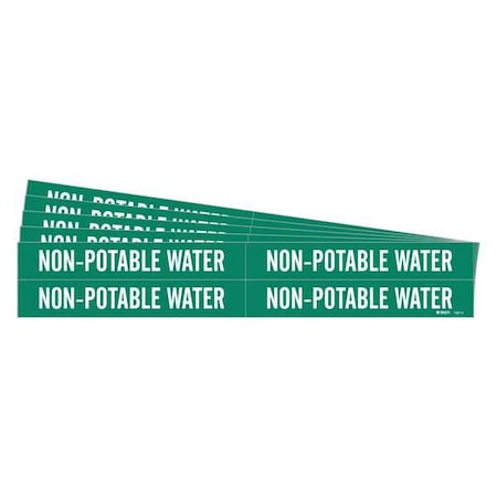 Pipe Marker,Non-Potable Water,PK5, 7397-4-PK