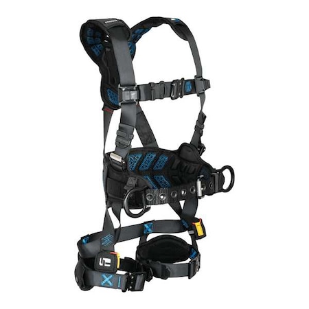 Not Applicable Fall Protection Harness, XL, 425 lb, Quick-Connect Chest/ Quick-Connect Leg Straps