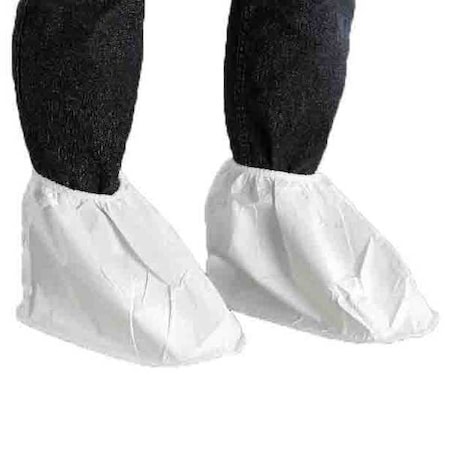 Shoe Covers, Microporous Polyethylene Laminate, White, 12 to 14