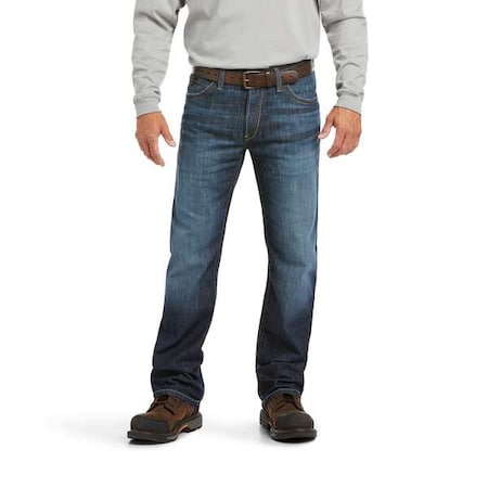 Men's Flame Resistant Pants, 14 cal/sq cm, S 11 oz Denim