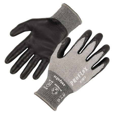 ANSI A7 Nitrile Coated CR Gloves, Gray, Size L, PR