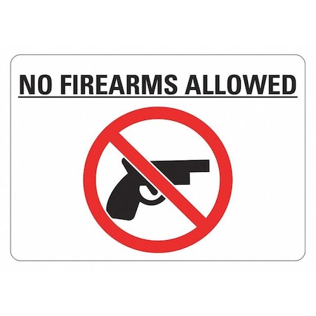 Security Sign, 7 in H, 10 in W, Reflective Sheeting, Vertical Rectangle, English, LCU1-0196-RD_10x7