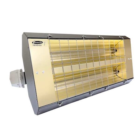 Infrared Quartz Electric Heater, 1 Phase, Galvanized Steel, 480V AC