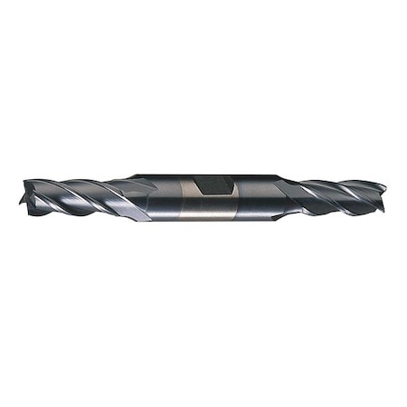 4-Flute HSS Center Cutting Square Double End MIll Cleveland HD-4C-TC TiCN 1/8x3/8x3/8x3-1/16