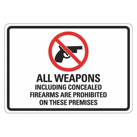 Security Sign, 7 in H, 10 in W, Non-PVC Polymer, Vertical Rectangle, English, LCU1-0105-ED_10x7