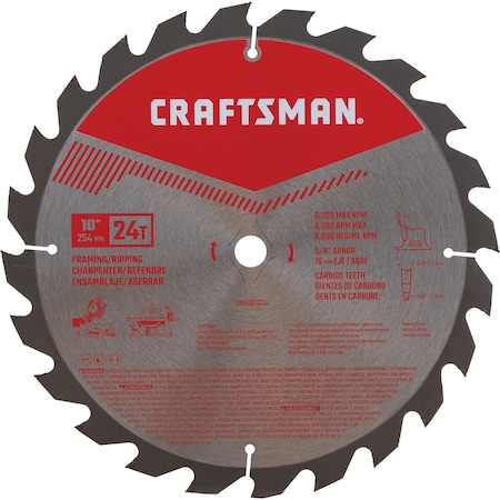 Framing/Ripping Saw Blade,10" 24T