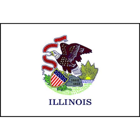 Illinois State Flag,3x5 Ft