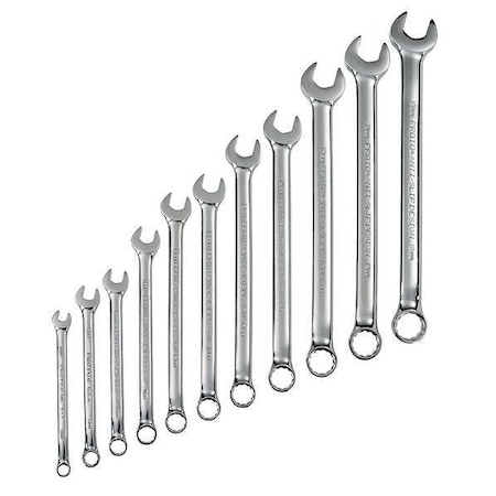Combination Wrench Set,Metric,11 pcs.