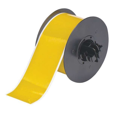 Tape, Yellow, Labels/Roll: Continuous