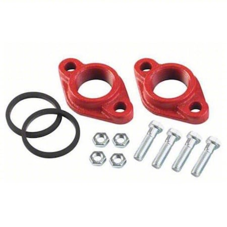 FlangeKits,CastIron,FNPT,3/4in,PK2