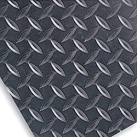 Traction Runner, 1/8 in Thickness, 4 ft W x 75 ft L, Black