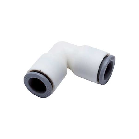 Fractional Plastic Push-to-Connect Fitting, Polymer, White