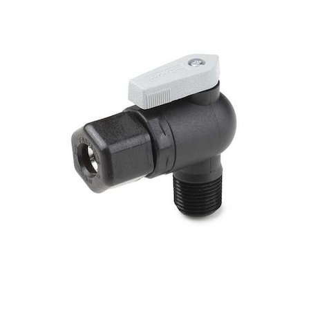 Manual 2-Way Ball Valve,Comp,Polypro
