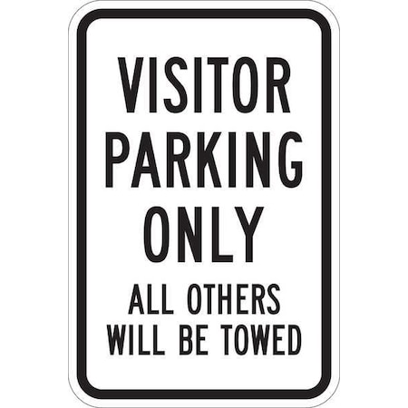 Visitor Parking Sign,18" x 12, T1-1045-EG_12x18