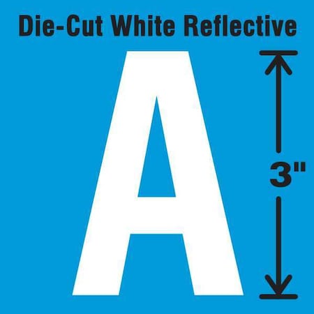 LetterLabel,Vinyl,3inH,1-3/4inW,PK5
