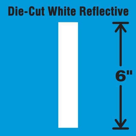 Letter Label, Vinyl, 6 in H, 2-3/4 in W