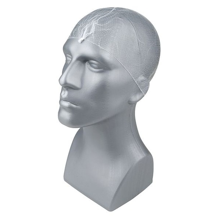 Hairnet, Nylon, 22 in Dia., White, M, 144 PK