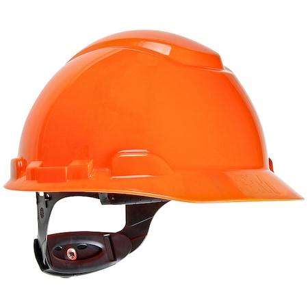 Hard Hat, HDPE, Pressure Diffusion Ratchet Suspension, Type 1, Class C, High-Visibility Orange
