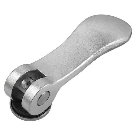 Cam Lever Size: 9 D=8-32, A=36,2, B=14,4, Aluminum Black Powder-Coated, Comp: Steel