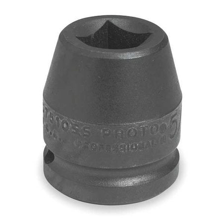 3/4 in Drive Impact Socket 11/16 in Size 4 pt Standard Depth, Black Oxide