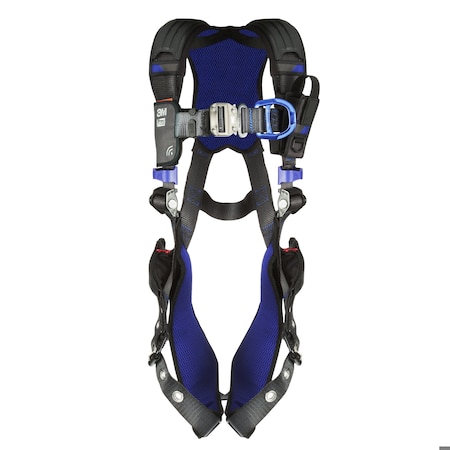 ExoFit(TM) X300 Fall Protection Harness, L, 420 lb, Quick-Connect Chest/ Tongue Leg Straps