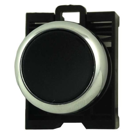 Push Button Operator, Flush, Momentary Action, Not Applicable Release, Non-Illuminated, Black