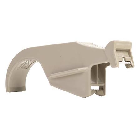Strapping Tape Dispenser, 1 in Max. Tape Width. 6 1/2 in Tape Core Dia, Pistol, Plastic, Gray