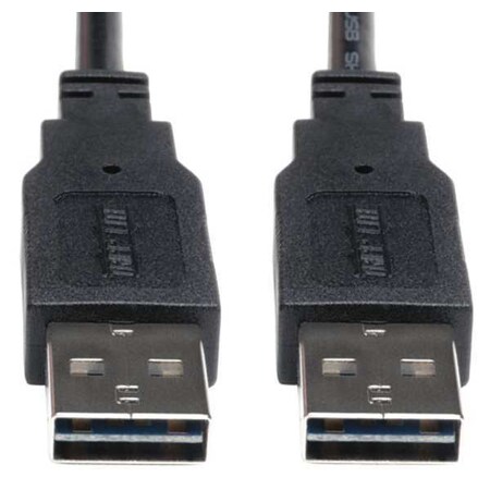 Reversible USB Cable,Black,6 ft.