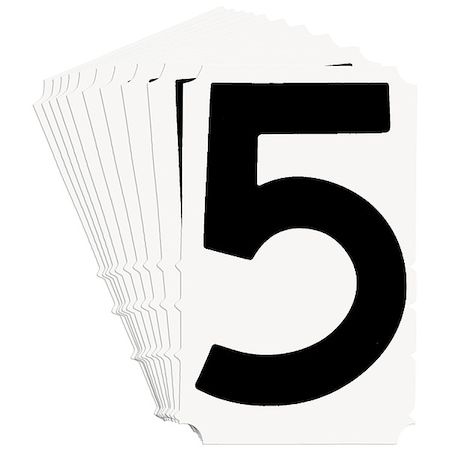 NumberLabel,Polyester,4-3/4inH,3inW,PK10