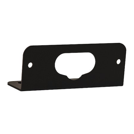 Black Mounting Bracket For 3.375 Inch Thin Mount Horizontal Strobe Lights