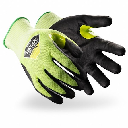 Safety Gloves, Cut Level A9 ,Nitrile ,Light Texture; Smooth ,XL ( 10 ) 1 PR