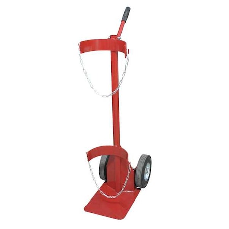 Cylinder Trolley,Hard Rubber Wheels
