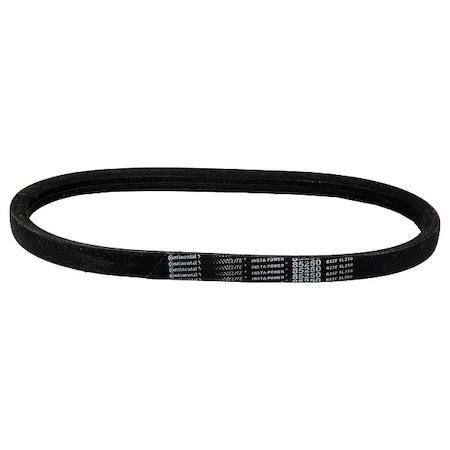 3L280 FHP V-Belt, 28 in Outside Length, 3/8 in Top Width, 0.22 in Thickness, 1 Ribs