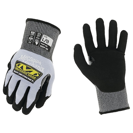 Knit Gloves, Cut Level A3 ,Nitrile ,Sandy ,M ( 8 ) 1 PR