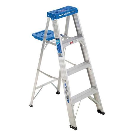 4 ft Aluminum Stepladder, 250 lb Capacity
