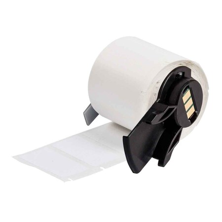 Wraparound Label, White, Nylon, 1/2 in W