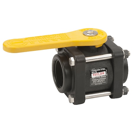 Manual 2-Way Ball Valve,NPT,Polypro