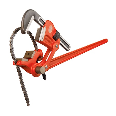33" Compound Leverage Wrench, 6" Pipe Capacity, Red