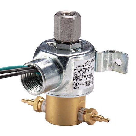 Solenoid Air Valve,3-Way,120VAC,0-25 psi