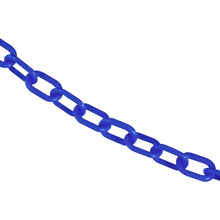 1" x 50' Blue Plastic Safety Chain