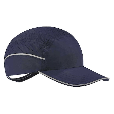 Bump Cap, Long Brim Baseball, Polyethylene, Hook-and-Loop Suspension