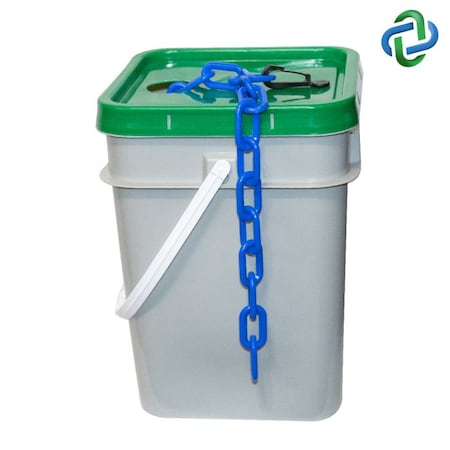 Blue Plastic Chain Pail 1.5"(#6,38 mm)