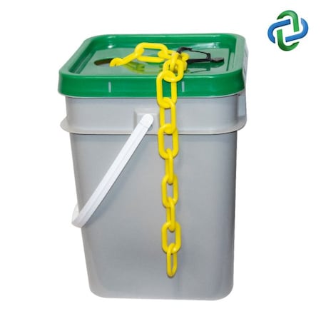 Yellow Plastic Chain Pail 3"(#10,76 mm