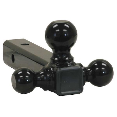 Tri-Ball Hitch-Tubular Shank with Black Towing Balls