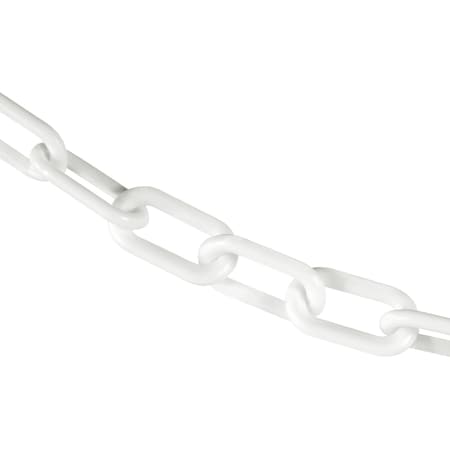 2" x 200' White Plastic Safety Chain